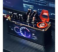 THYXGS Station d'accueil USB avec Interrupteur Indépendant, Hub 6 Ports avec Éclairage, Bouton De Contrôle Indépendant/Alimentation sans Fil, USB-DC 2.1, Idéale pour Studio Et Salle De Jeux