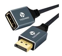 Thzzhnno Câble D'extension DisplayPort 5M, Câble 1.2 Mâle à Femelle DP 4K@60Hz pour moniteur de jeu, graphique, PC