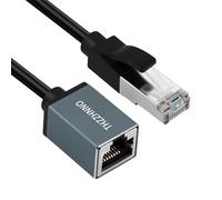 Thzzhnno Câble D'extension Ethernet 0.5M, Câble LAN RJ45 mâle vers femelle 1000 Mbps, prolongateur réseau haut débit pour PC, routeur, modem, commutateur, console de jeux