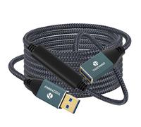 Thzzhnno Câble Rallonge USB 3.0 Mâle vers Femelle 5Gbps 8M pour Webcam, Appareil Photo, Téléphone, Concentrateur USB, Souris, Clavier, Imprimante, Disque Dur, Casque