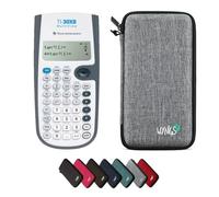 TI-30XB MultiView avec Housse de Protection WYNGS Incluse Gris Clair - Calculatrice Scientifique - Pack de Base