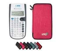 TI-30XB MultiView avec Housse de Protection WYNGS Incluse Rose - Calculatrice Scientifique - Pack de Base