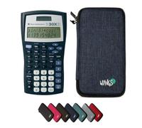 TI-30XIIS avec Housse de Protection WYNGS Incluse Bleu - Calculatrice Scientifique - Pack de Base