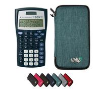 TI-30XIIS avec Housse de Protection WYNGS Incluse Turquoise - Calculatrice Scientifique - Pack de Base