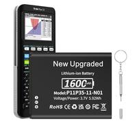 TI-84 Plus CE Batterie de rechange Li-ion pour Texas Instruments TI Nspire CX II-TI Nspire CX II CAS, 2025 Ultra Haute Capacité 1600 mAh Haute Performance Batterie de rechange Li-ion avec outil de