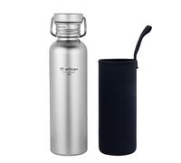 Ti artisan Bouteille d'eau en titane ultra légère et étanche pour camping, randonnée (750 ml)