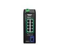 TRENDnet, TI-BG509, Switch Industriel PoE++ 2,5G DIN-Rail 9 Ports avec Port SFP+ 10G, Multi-gigabit, 8 Ports PoE++ 2,5G, 1 Port SFP+ 10G, Budget d'alimentation PoE 480 W, 60 Gbit/s