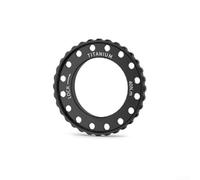 Ti Capuchon de compression de frein à disque en alliage pour verrouillage central, cache moyeu de verrouillage interne et externe, filetage M31 x P1.0, compatible avec les rotors RT144/RT145, noir