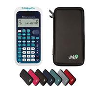 TI-Collège Plus Solaire avec Housse de Protection WYNGS incluse Noir - Calculatrice Scientifique - Pack de Base