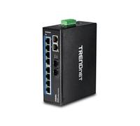 TRENDnet Commutateur TI-G102 non géré 8x10/100/1000 + 2x SFP Rail DIN/mural CC TAA