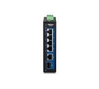 TRENDnet TI-G50611 - Version v1.0R - commutateur - industriel - 4 x 10/100/1000/2.5G + 1 x 1 Gigabit / 10 Gigabit SFP+ + 1 x 10/100/1000/2.5/10G - Montage sur rail DIN, fixation murale - Conformité TA