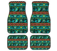 Ti-ger - Tapis de Sol de Voiture imprimé Peau, 4 pièces, Support en Caoutchouc, Universel, Toutes Saisons, Avant et arrière, pour Automobile