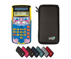 TI-Little Professor avec Housse de Protection WYNGS Incluse Noir - Entraîneur de Calcul Interactif - Pack de Base