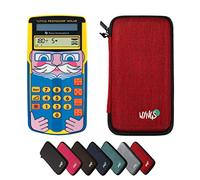 TI-Little Professor avec Housse de Protection WYNGS Incluse Rouge - Entraîneur de Calcul Interactif - Pack de Base