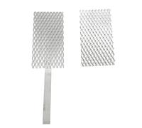 Ti Mesh Jewelry Plating Tool, 2 Pcs 100x50mm Gold Silver Copper Plating Mesh with Handle, Effective Helium and PD Electroplating Set for Jewelry Cleaning and Activation, Anti Oxida