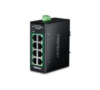 TRENDnet Commutateur industriel mini TI-PELC80 8 ports 10/100 PoE+ 200W rail DIN