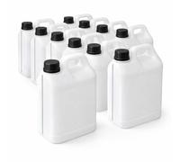 Ti’Pi - Lot 12x bidon/jerrican blanc 5 litres - Avec ligne de visibilité pour le remplissage - En plastique - Qualité supérieure