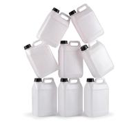 Ti’Pi - Lot 8x bidon/jerrican blanc 3 litres - Transucide - En plastique naturel de grade alimentaire - Qualité supérieure (8)