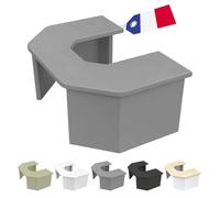 Ti’Pi - Réhausseur physiologique pour WC - Format Compact - Ultra résistant - Fabriqué en France (Gris)
