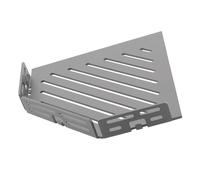 TI-SHELF Tablette pentagonale aluminium gris béton LINE avec tringle