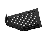 TI-SHELF Tablette pentagonale aluminium noir LINE avec tringle