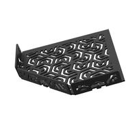 TI-SHELF Tablette pentagonale en aluminium noir PENTA avec tringle