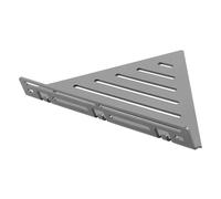 TI-SHELF Tablette triangulaire aluminium gris béton LINE avec tringle