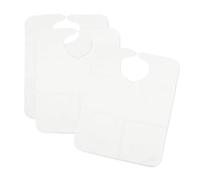 Ti TIN Ensemble de 3 Bavoirs Imperméables pour Adultes 60 x 50 cm Blanc 1 Unité