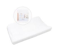 Ti TIN | Drap Housse pour Matelas ou Table à Langer pour Bébé, 50x80 cm | Draps housse Doux, Absorbant, Confortable et Réglable - 100% Microfibre - Couleur Unie Blanc - 200 gr/m²