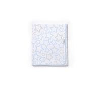 Ti TIN | Nids d’Ange (Lange) en Maille pour Bébé, 80x80 cm | 100% Coton - Lange Doux, Absorbant et Multifonction - Motif Étoile - Couleur Bleu - 180gr/m²