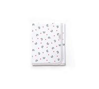 Ti TIN | Nids d’Ange (Lange) en Maille pour Bébé, 80x80 cm | 100% Coton - Lange Doux, Absorbant et Multifonction - Motif Panda et Coeur - Couleur Beige et Rouge - 180gr/m²