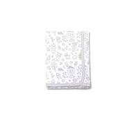 Ti TIN | Nids d’Ange (Lange) en Maille pour Bébé, 80x80 cm | 100% Coton - Lange Doux, Absorbant et Multifonction - Motif Famille - Couleur Gris - 180gr/m²