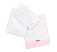 TI TIN Parure de Lit Bébé 60x120 cm 100% Coton - Lot de 3 Pièces avec Drap Plat, Drap-Housse Élastiqué et Taie d’Oreiller - Douce et Respirante