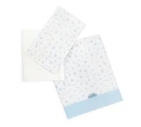 TI TIN Parure de Lit Bébé 60x120 cm 100% Coton - Lot de 3 Pièces avec Drap Plat, Drap-Housse Élastiqué et Taie d’Oreiller - Douce et Respirante