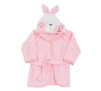Ti TIN Peignoir Bébé à Capuche Lapin, Coton Éponge Doux et Absorbant, Séchage Rapide, 6-12 Mois, 63x33 cm
