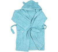 Ti-Tin | Peignoir Enfant avec Capuche | Doux et Absorbant | Bleu Ciel | 7 à 8 ans