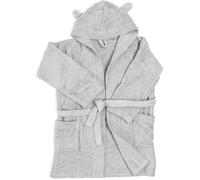 Ti-Tin | Peignoir Enfant avec Capuche | Doux et Absorbant | Gris | 9 à 10 ans