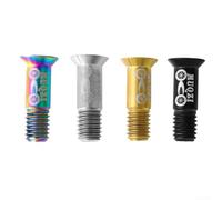 Ti Vis de guidage de roue de dérailleur arrière en alliage pour vélo pliant, boulon de tension de transmission M5 x 16 mm, matériel résistant à l'usure, ne se déforme pas, options de couleur or