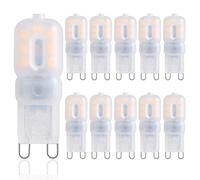 TIAFELNGLY Ampoules LED G9 Blanc chaud G9 LED 2.5W-3W remplacement pour lampe halogène 25W-35W 360 degrés angle AC220V ampoule LED G9 [pack de 10]