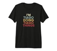 Tiago Name Tiago Personalized Name First Given T-Shirt Haut de Gamme