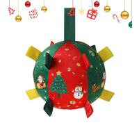 Tiajingzi Balle couineuse pour chien | Balle de Noël pour chiens agressifs - Jouets interactifs pour dentition - Fournitures pour animaux de compagnie pour petites, moyennes et grandes races