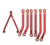 TIAJTHYD Jeu de biellettes de châssis en Aluminium à Garde au Sol élevée for chenilles RC Axial SCX24 AXI00001 C10 AXI00002 Jeep JLU Ford Bronco AXI00006(Rot)
