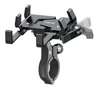 Tiakia Support Téléphone Vélo Support Téléphone Moto Aluminium 6 Griffes Rotatives à 360°, Universel Support de Telephone Velo Installation sans Outil pour Les Téléphones 4,5-7,0 Pouces