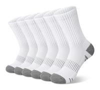 Tialfas Chaussettes Sport Femme 6 Paires Multicolore Chausson Chaussette Antidérapantes Rigolotes Hautes Running Homme Fantaisie en Coton Respirantes Adaptées au Sports Randonnée Gym Unisexe