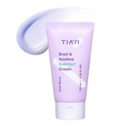 TIA'M Snail & Azulene Calmfort Crème pour le visage 100 ml - Crème apaisante pour le visage à la bave d'escargot et à l'azulène pour les peaux sensibles, hydratante et fortifiante