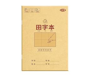 Tian Zi Ben Lot de 10 cahiers de devoirs épais pour école primaire et deuxième année Tian Zi Ge Pinyin