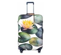 Tianbamxgdp Black Lily Pads Housse de protection lavable pour valise de 45,7 à 81,3 cm, Noir , L