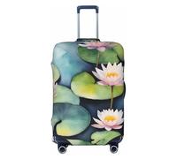 Tianbamxgdp Black Lily Pads Housse de protection lavable pour valise de 45,7 à 81,3 cm, Noir , XL