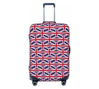 Tianbamxgdp Housse de protection lavable pour valise de 45,7 à 81,3 cm Motif drapeau britannique, noir, Grand