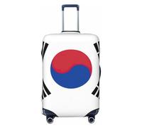 Tianbamxgdp Housse de protection lavable pour valise de 45,7 à 81,3 cm Motif drapeau de la République de Corée, noir, Moyen
